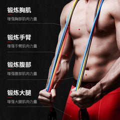 拉力繩健身男彈力帶彈力繩家用阻力帶拉力器練背力量胸肌訓練器材