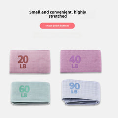 瑜伽彈力帶練臀健身阻力帶普拉提美臀帶翹臀圈針織帶磅數拉伸訓練