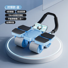 健腹輪4輪肘撐健腹自動回彈APP互聯體育健身器材 健腹輪