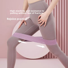 瑜伽彈力帶練臀健身阻力帶普拉提美臀帶翹臀圈針織帶磅數拉伸訓練