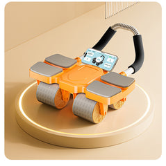 健腹輪4輪肘撐健腹自動回彈APP互聯體育健身器材 健腹輪