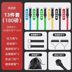 拉力繩健身男彈力帶彈力繩家用阻力帶拉力器練背力量胸肌訓練器材