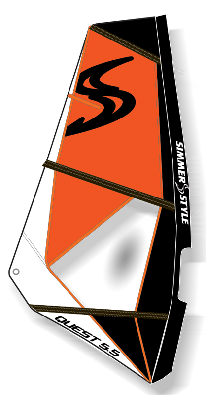 Simmer Style QUEST Rig Set for Kids or Beginner - Gustbay Windsurfing Rig Set Simmer Style