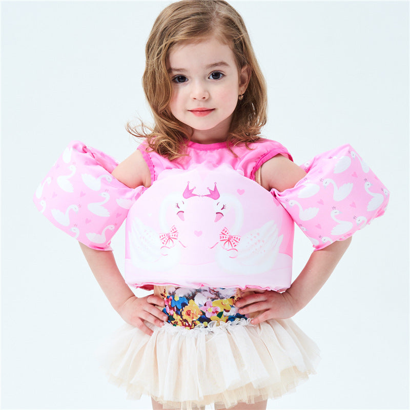 卡通兒童救生衣浮力背心可愛寶寶浮水衣游泳手臂 - Gustbay Swim Others