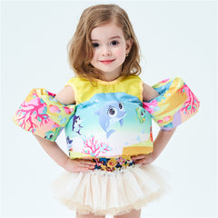 卡通兒童救生衣浮力背心可愛寶寶浮水衣游泳手臂 - Gustbay Swim Others