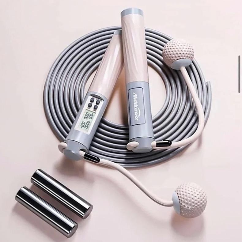 高效燃脂組合裝備智能跳繩+健身弹力棒塑身減肥健身爆汗(免運費) - Gustbay fitness Others