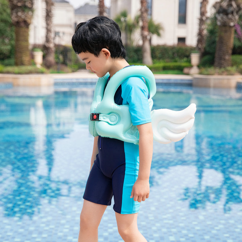 新款兒童游泳圈 天使翅膀帶翅膀充氣背心 - Gustbay Swim Others