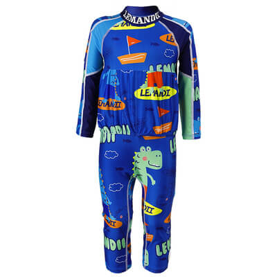 新款兒童連體泳衣女童可愛男童泳裝防曬浮力游泳衣 - Gustbay Swim Others