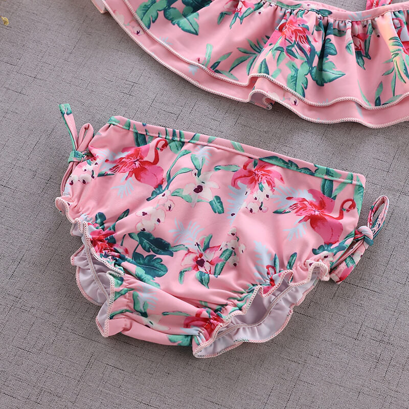 新款女童分體泳裝, 比基尼女童寶寶長袖防曬泳衣套裝兒童, 暑假游泳衣 - Gustbay Swim Others