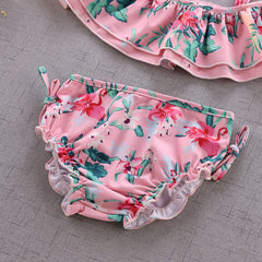 新款女童分體泳裝, 比基尼女童寶寶長袖防曬泳衣套裝兒童, 暑假游泳衣 - Gustbay Swim Others