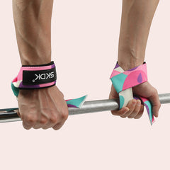 運動助力帶握力帶健身拉力借力帶引體向上啞鈴矽膠防滑耐磨硬拉帶（免運費）
