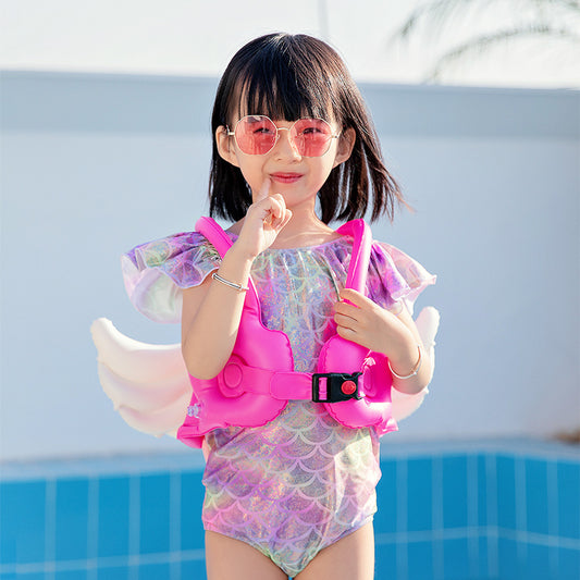 新款兒童游泳圈 天使翅膀帶翅膀充氣背心 - Gustbay Swim Others